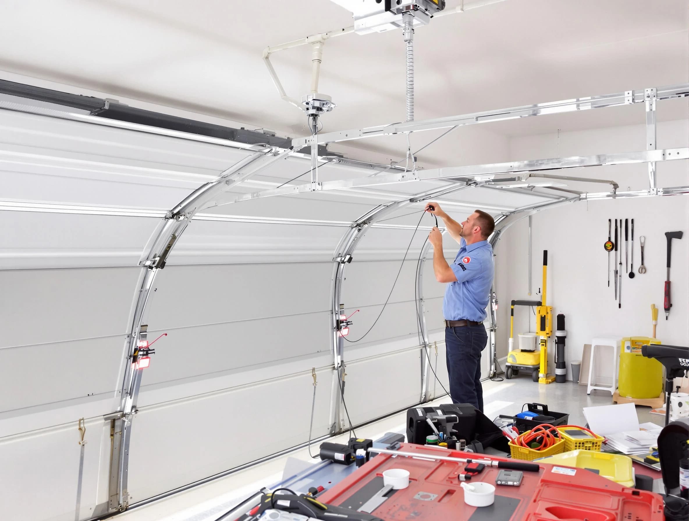 Garage door cable repair service by Union City Garage Door Repair in Union City