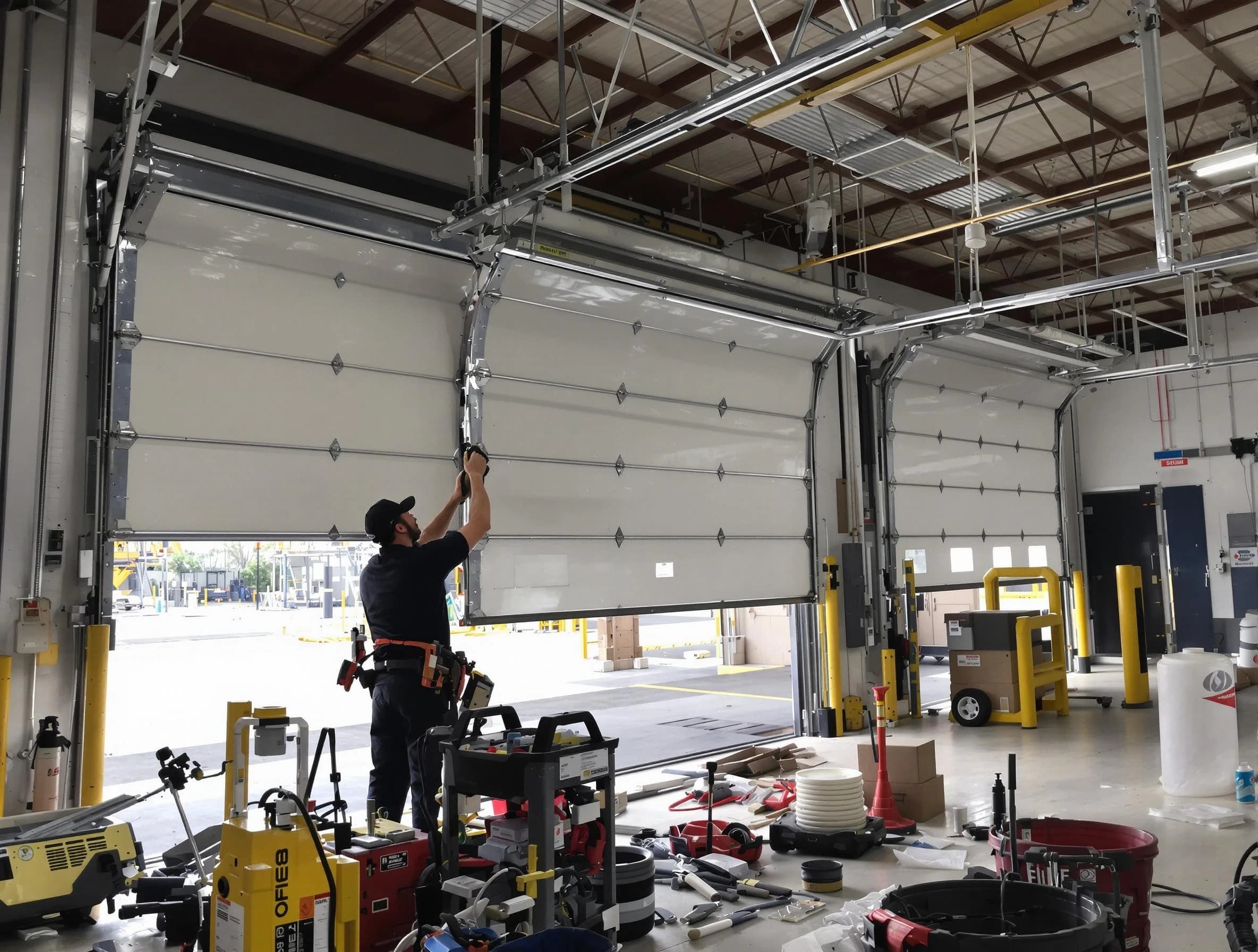 Union City Garage Door Repair technician performing commercial garage door repair in Union City
