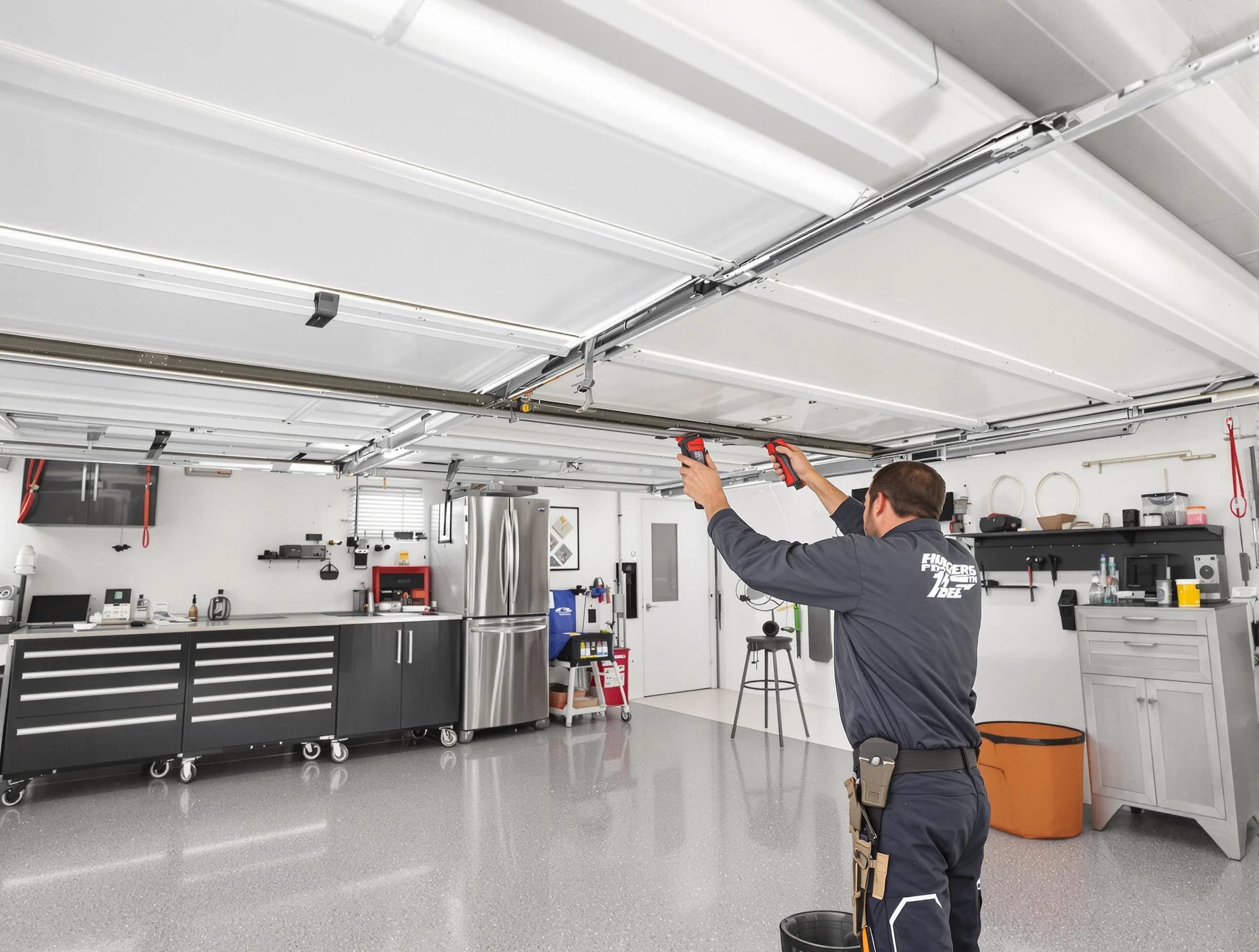 Overhead garage door repair service by Union City Garage Door Repair in Union City