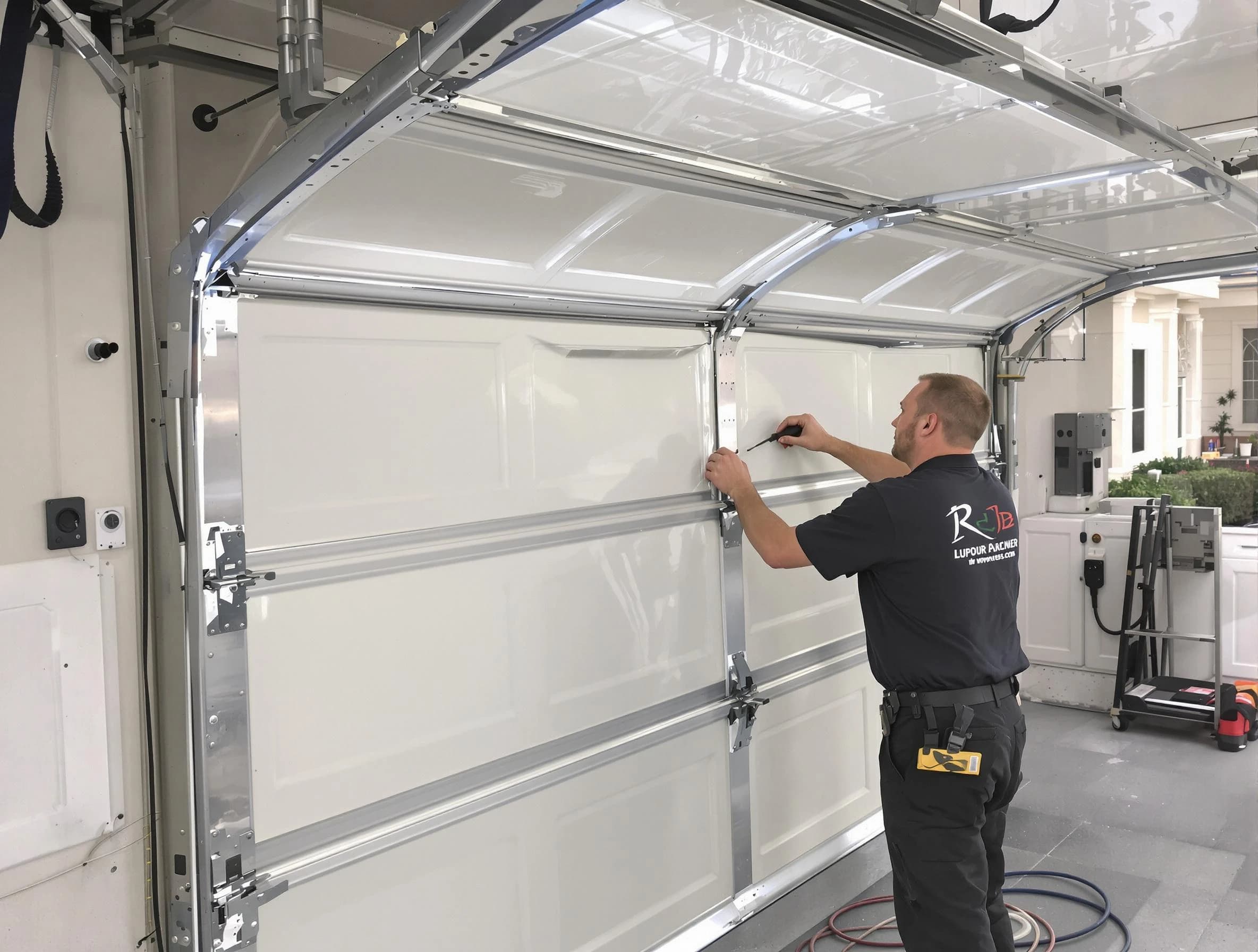 Union City Garage Door Repair professional performing panel repair in Union City