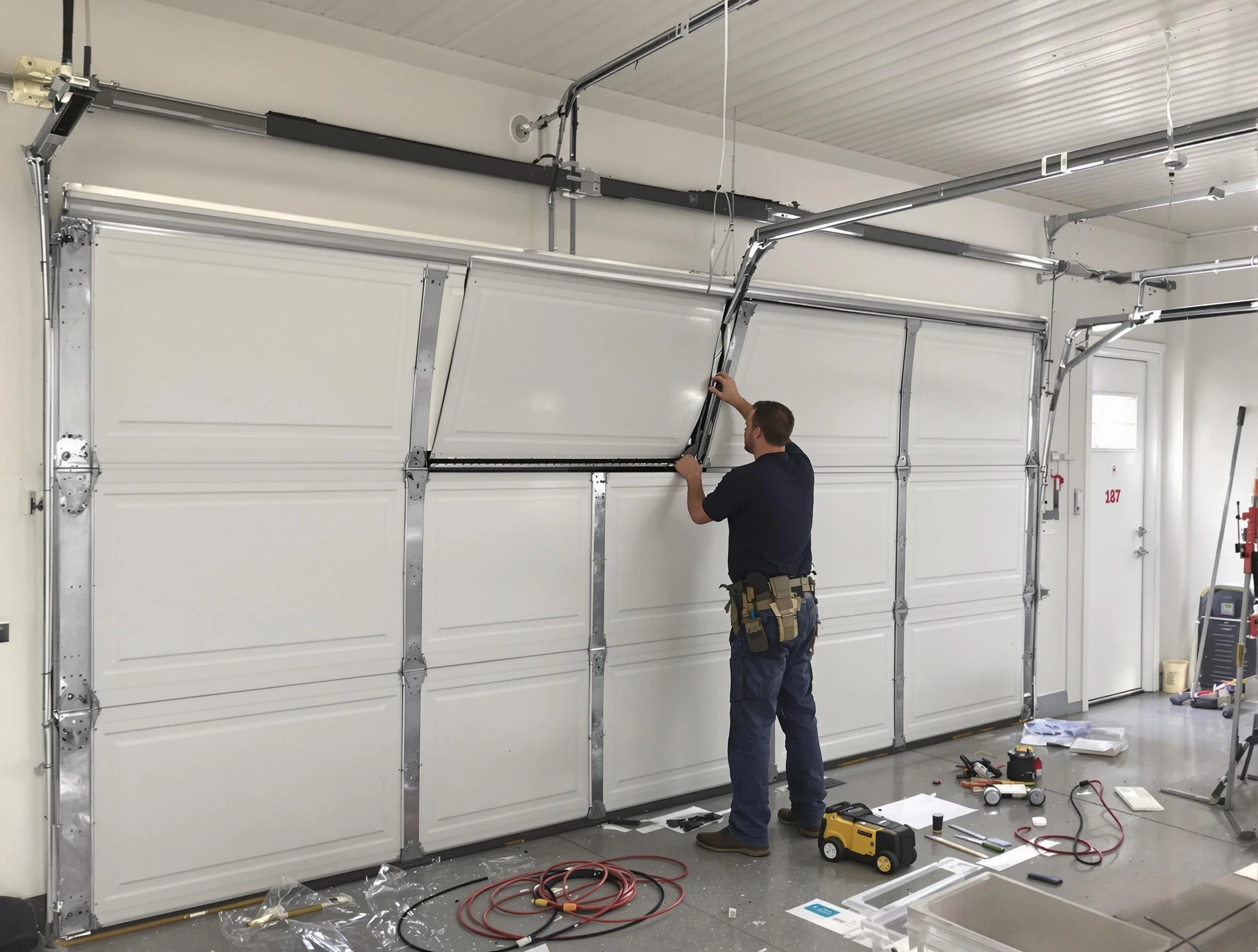 Garage Door Section Replacement in Union City